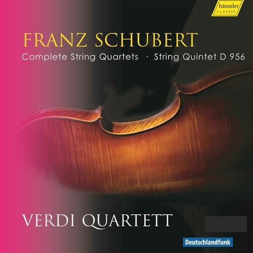 the album cover for Schubert / Verdi - Complete String Quartets