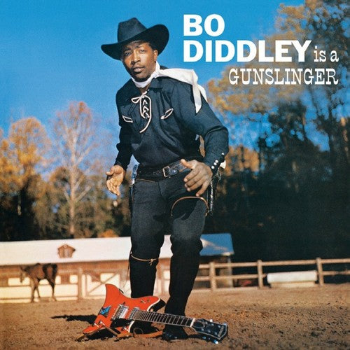 the album cover for Bo Diddley - Is A Gunslinger