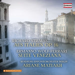 the album cover for Strauss - Aus Italien