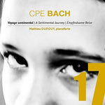 the album cover for C Bach PE / Dupouy - Sentimental Journey / Music for Fortepiano