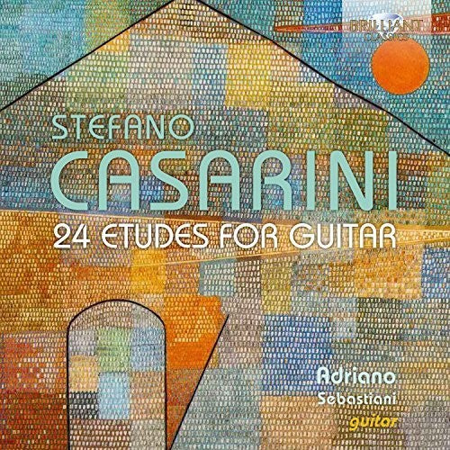 the album cover for Adriano Sebastiani - 24 Etudes for Guitar