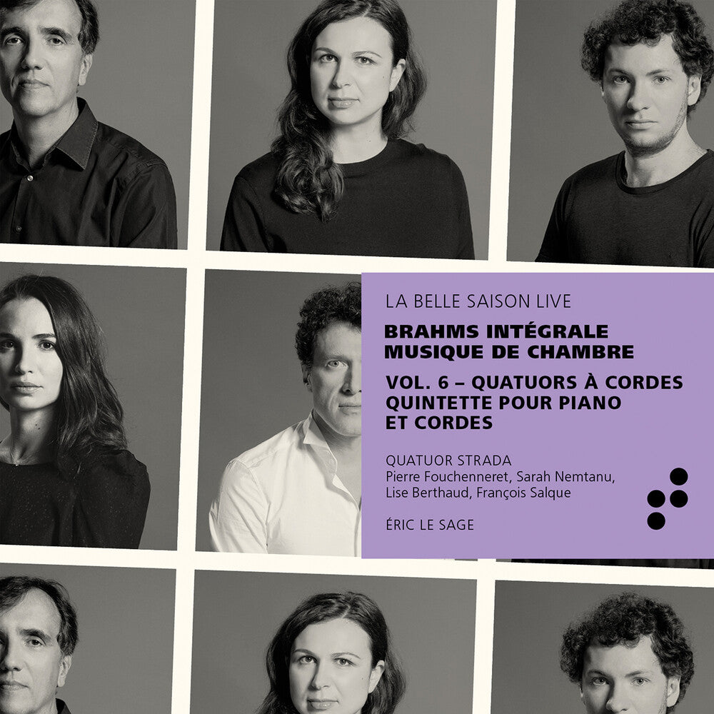 the album cover for Brahms / Sage / Quatuor Strada - Integrale Musique de Chamber 6