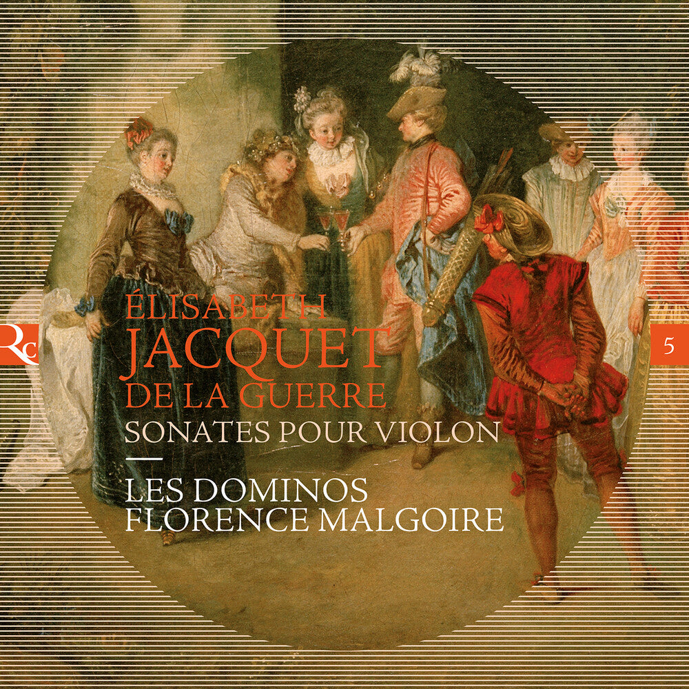 the album cover for Jacquet De La Guerre / Malgoire / Dominos - Sonates Pour Violon