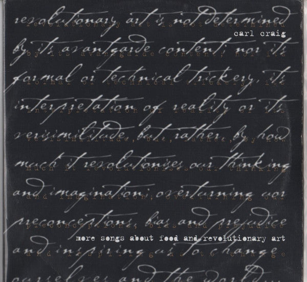 Carl Craig : More Songs About Food And Revolutionary Art (2xLP, Album)