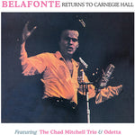 the album cover for Belafonte / Chad Mitchell - Returns To The Carnegie Hall 2Nd May 1960
