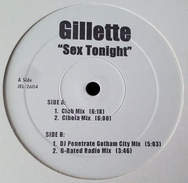 Gillette : Sex Tonight (12", W/Lbl)