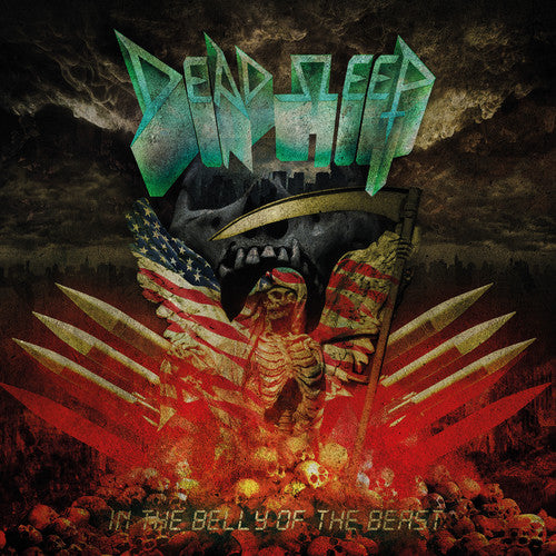 the album cover for Dead Sleep - In The Belly Of The Beast