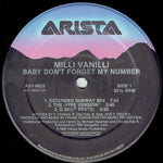 Milli Vanilli : Baby Don't Forget My Number (12", Single)