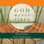the album cover for David Haas - God Never Tires