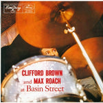 the album cover for Max Roach - Clifford Brown & Max Roach At Basin Street