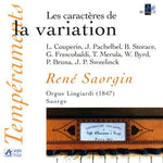 the album cover for Couperin / Pachelbel / Frescobaldi - Caracteres de la Variation