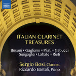 the album cover for Bonnard / Bosi / Bartoli - Italian Clarinet Treasures