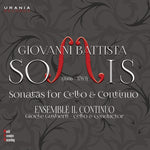 the album cover for Somis / Jovanovich - Sonatas for Cello & Continuo