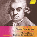 the album cover for C Bach PE / Rische / Berliner Barock Solisten - Piano Concertos