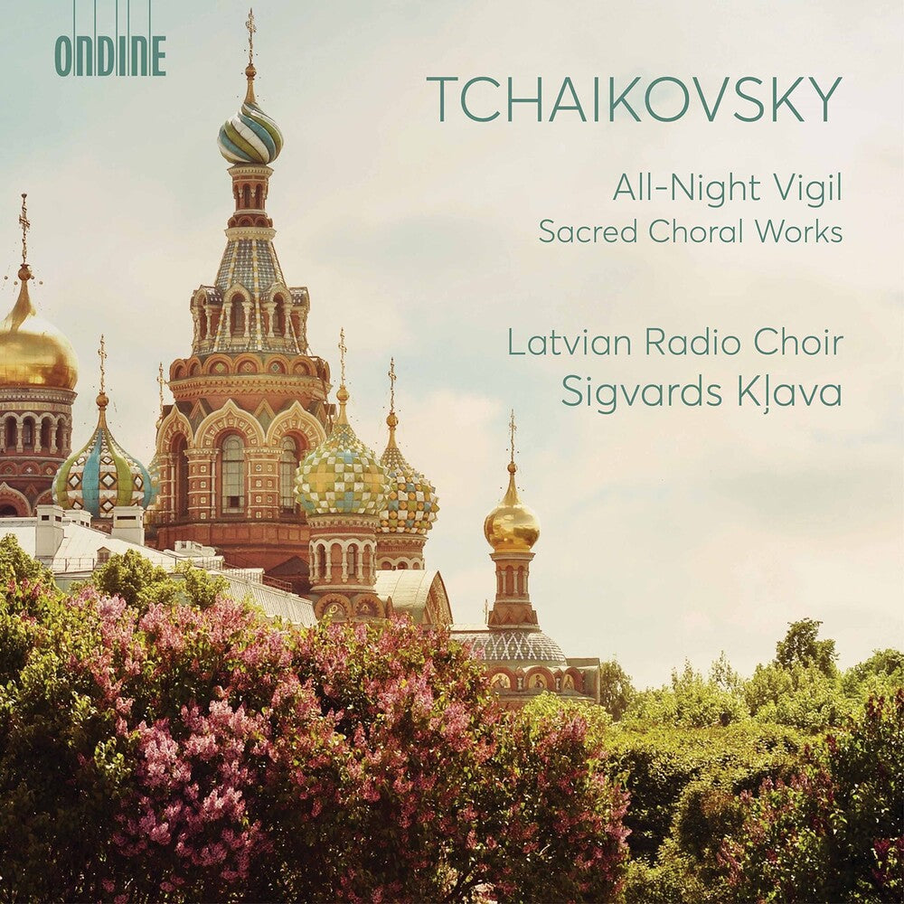the album cover for Tchaikovsky / Latvian Radio Choir / Klava - All-Night Vigil