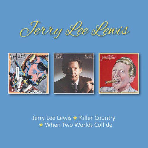 the album cover for Jerry Lee Lewis - Jerry Lee Lewis / Killer Country / When Two Worlds Collide