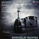 the album cover for Richter - Richter Plays Schubert
