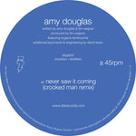 the album cover for Amy Douglas - Never Saw It Coming