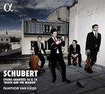 the album cover for Schubert / Kuijk - String Quartets 10 & 14