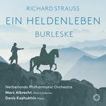 the album cover for Strauss - Ein Heldenleben / Burleske