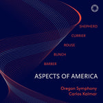 the album cover for Barber / Oregon Symphony / Kalmar - Aspects of America
