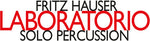 the album cover for Hauser - Laboratorio / Solo Percussion
