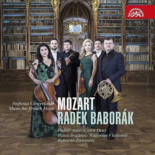 the album cover for Mozart / Baborak - Sinfonia Concertante / Music for French Horn