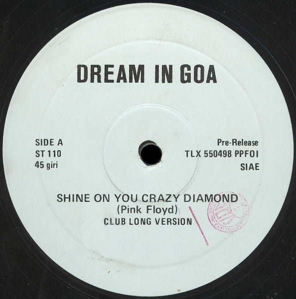 Dream In Goa : Shine On You Crazy Diamond (12", Promo)