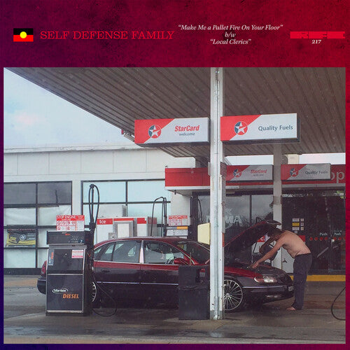 Familia de Autodefensa - Hazme una hoguera de palets en tu suelo / Clérigos Locales (Vinilo Azul) (Vinilo)