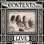 the album cover for Contents Are - Live Davenport Iowa 1968