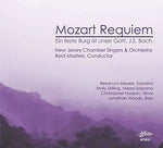the album cover for J Bach S / New Jersey Chamber Singers / Meyers - Requiem 626 / Ein Feste Burg Ist Unser Gott 80