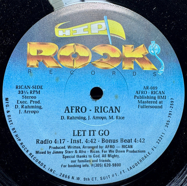 Afro-Rican : I Can Do That(12")