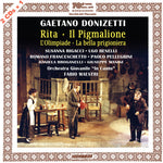 the album cover for Donizetti / Maestri - Rita / Il Pigmalione