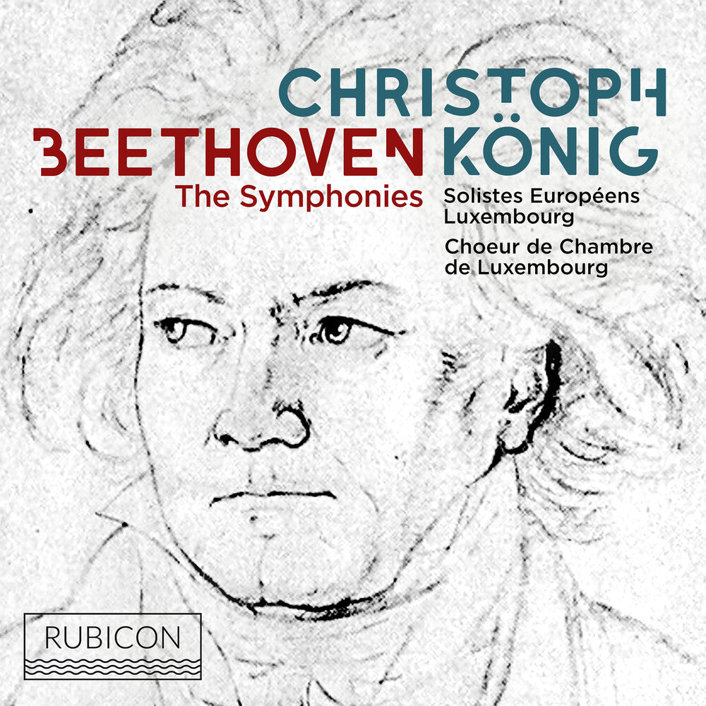 the album cover for Christoph Konig - Beethoven: The Symphonies