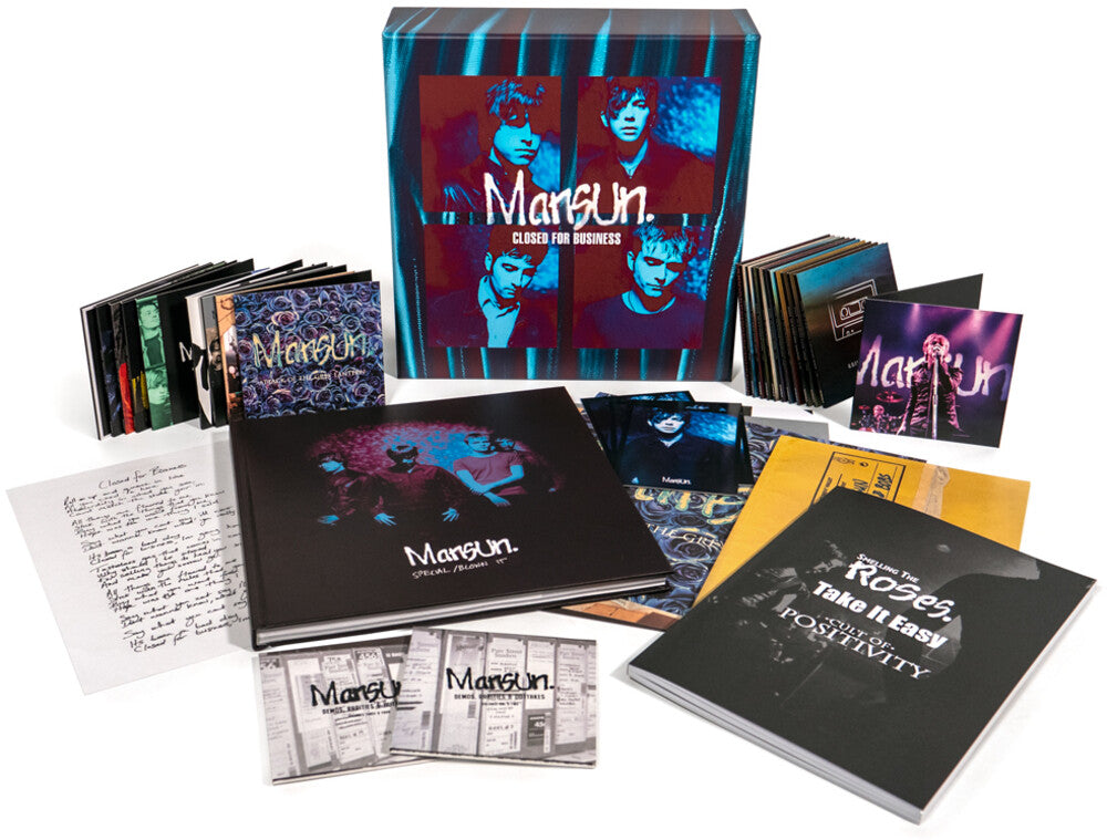 the album cover for Mansun - Closed For Business: Ultimate Mansun Collection - 25th AnniversaryDeluxe Box Set (24CD+DVD & Book)