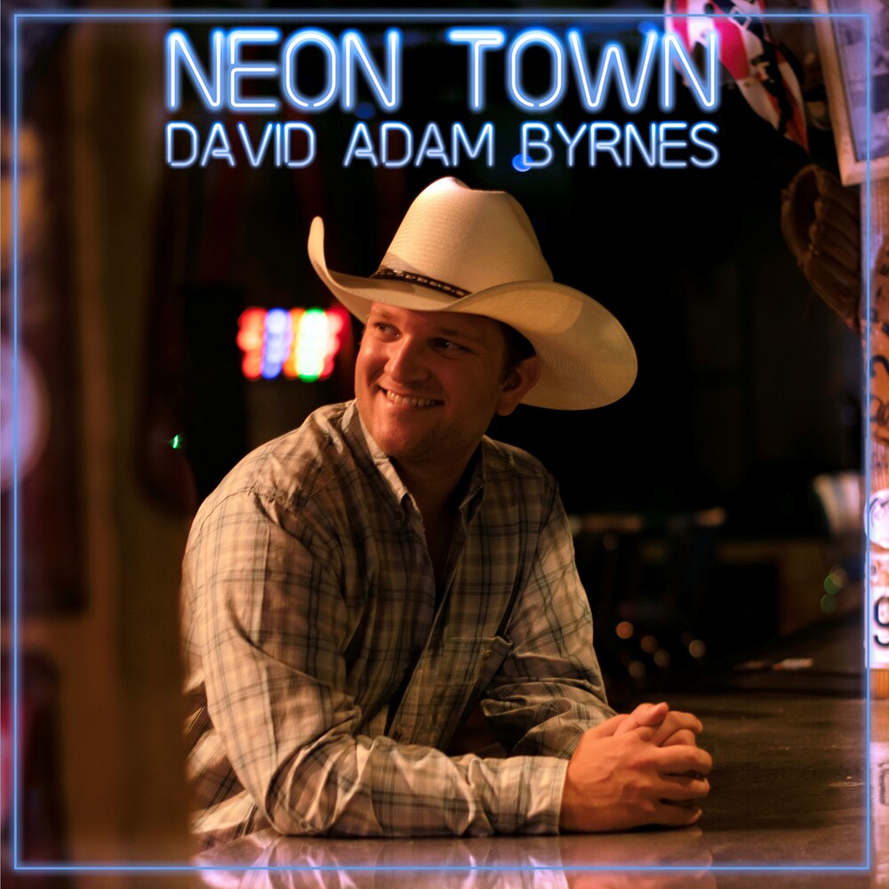 the album cover for David Byrnes Adam - Neon Town
