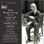 the album cover for J Bach S / Yepes - Beginning of a Legend 4