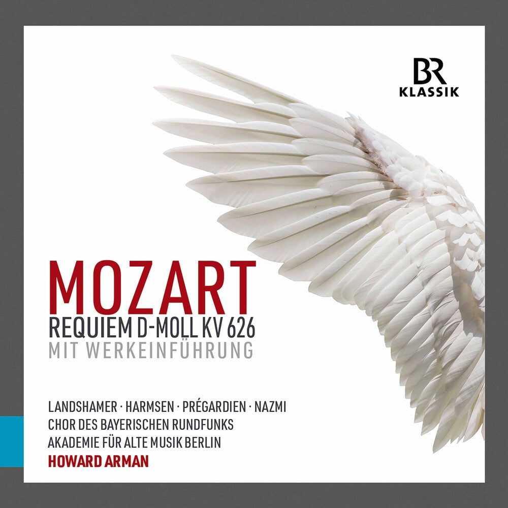 the album cover for Mozart / Arman - Requiem D-Moll 626