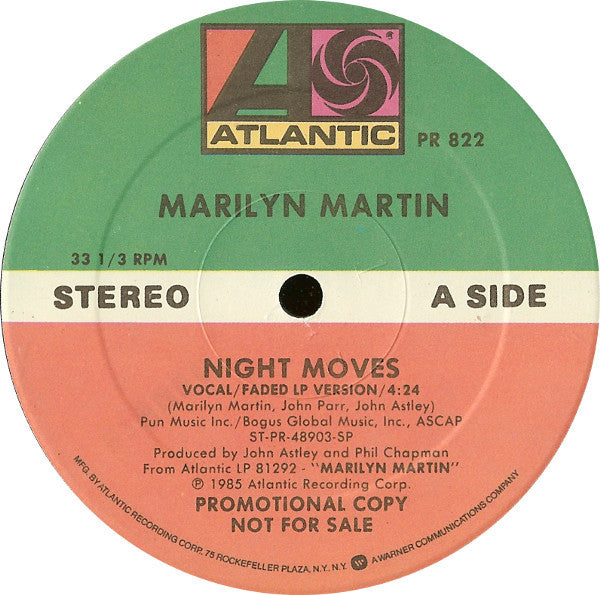 Marilyn Martin : Night Moves (12", Promo)