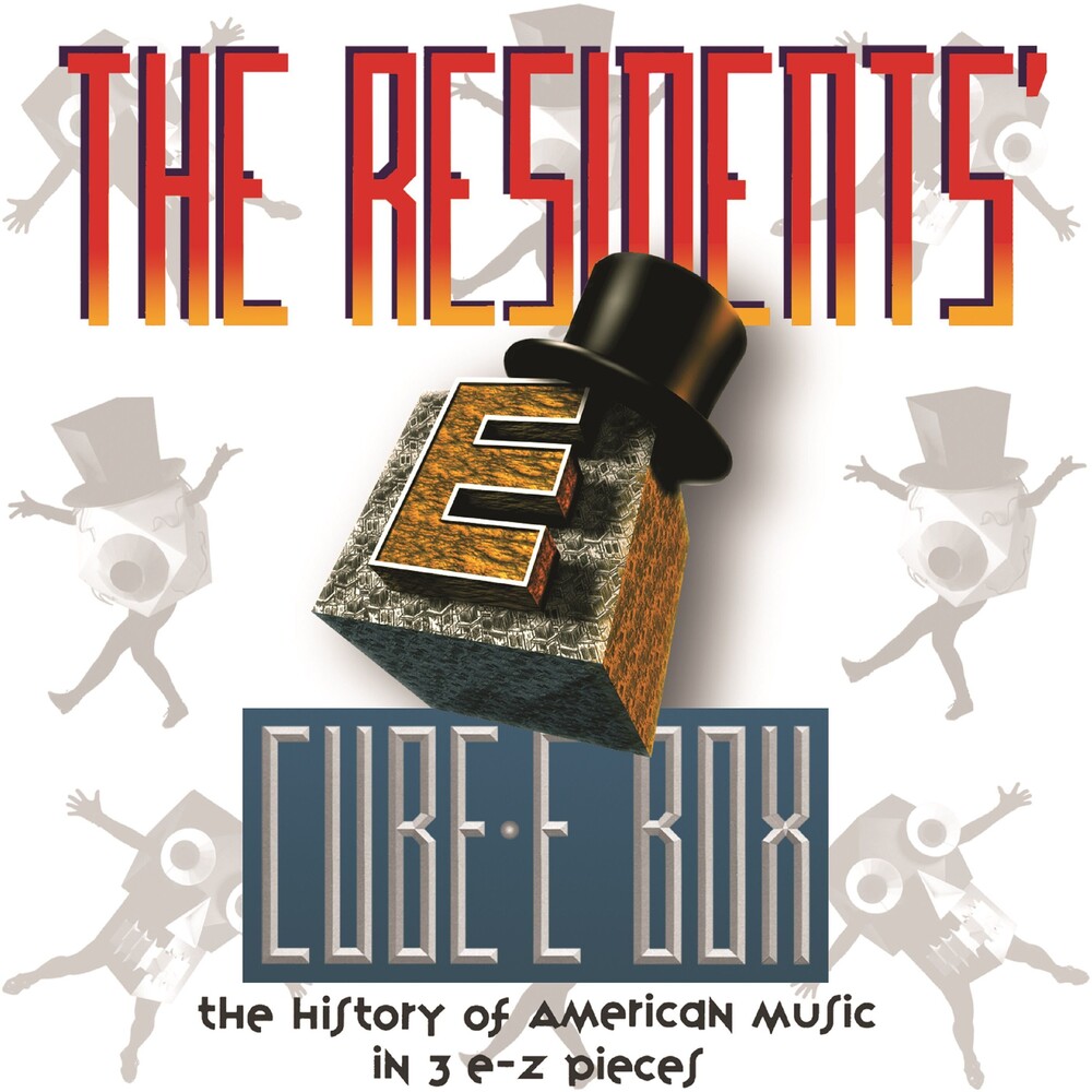 the album cover for The Residents - Cube-e Box: The History Of American Music In 3 E-Z Pieces pREServed
