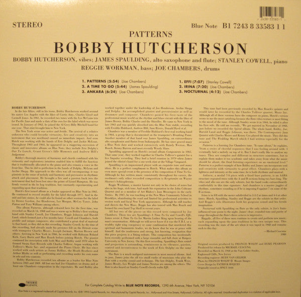 Bobby Hutcherson : Patterns (LP, Album, Ltd, RE, 180)