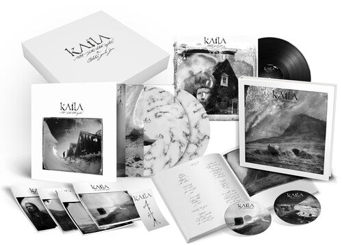 Katla - Allt Thetta Helvitis Myrkur (Libro de tapa dura) (Mármol blanco/negro) (Vinilo)