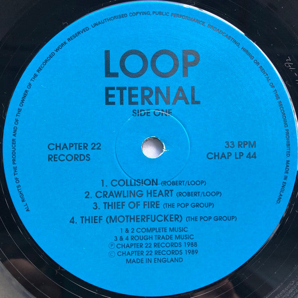 Loop (3) : Eternal (The Singles 1988) (LP, Comp)