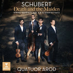 the album cover for Quatuor Arod - Schubert: Death and the Maiden String Quartets N0. 4 & 12