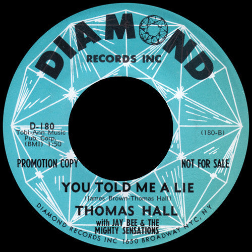 Thomas Hall (6) with Jay Bee (6) & The Mighty Sensations : Do You Really Love Me / You Told Me A Lie (7", Promo)