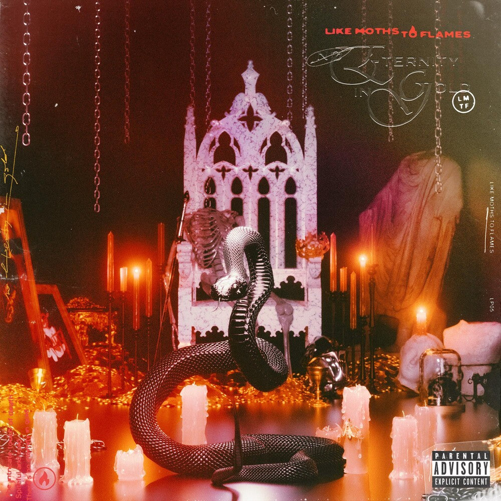 the album cover for Like Moths To Flames - No Eternity In Gold