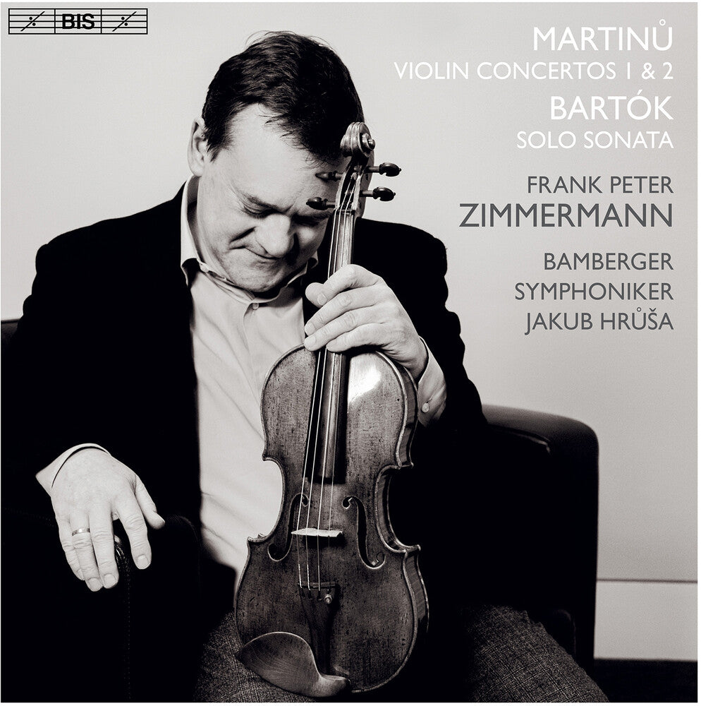 the album cover for Bartok / Zimmermann / Hrusa - Violin Concertos 1 & 2