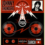 the album cover for Johnny Thunders - Live From Zurich '85