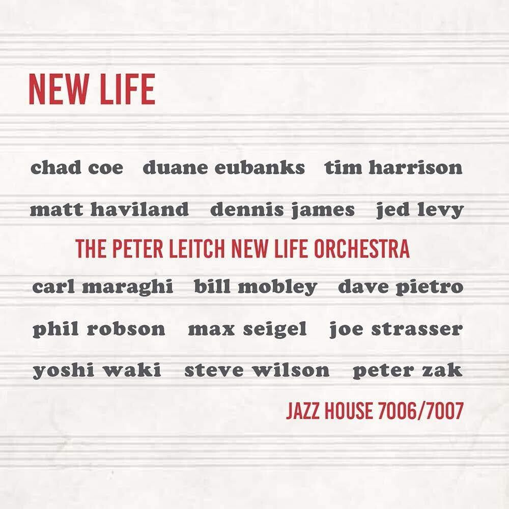 the album cover for Peter Leitch - New Life