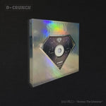 the album cover for D-Crunch - Across The Universe (incl. 82pg Photobook, 24pg Photobook, Photocard, Message Card, 4-Cut Photo, Golden Ticket + Silver Ticket)